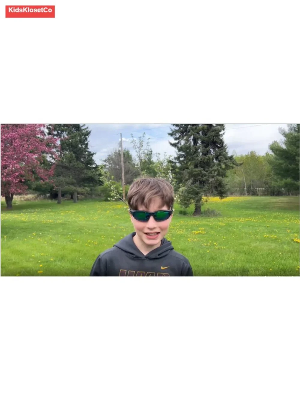 Kids Sports Baseball Polarized Sunglasses Flexible Shades With Strap
